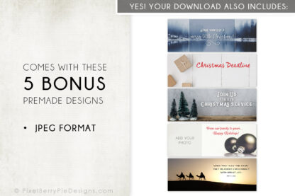 Christmas Facebook covers -- Instant download!