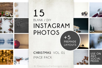 Blank/DIY Instagram Christmas Photo Pack