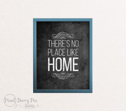 Chalkboard art: There's no place like home