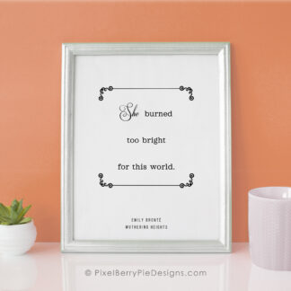 She burned too bright for this world