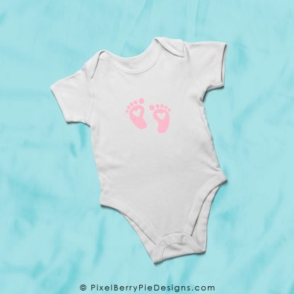 Baby Feet with Hearts File Download, Available in Vector