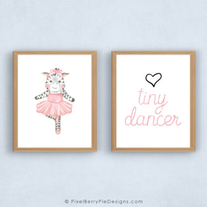 Tiny Dancer and Dancing Zebra Print Set